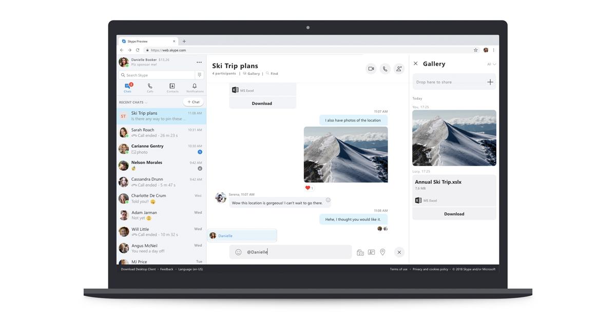 New skype for web experience goes live for everyone, support still limited to google chrome and microsoft edge - onmsft. Com - march 7, 2019