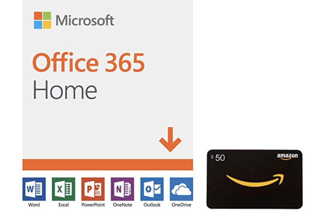 Deal: Get one year of Office 365 Home plus a $50 Amazon gift card, today only - OnMSFT.com - March 28, 2019