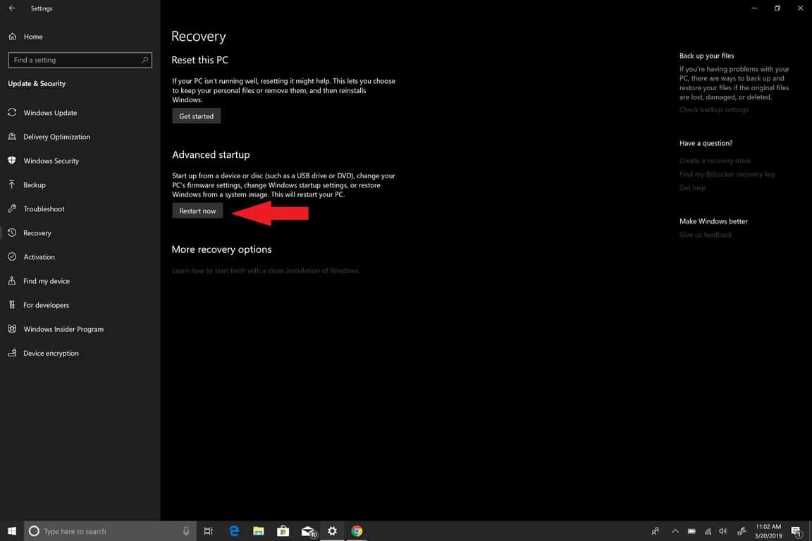 Microsoft Windows 10, Settings, Windows