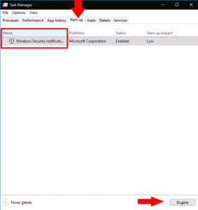 windows 10 stop a program from running at startup