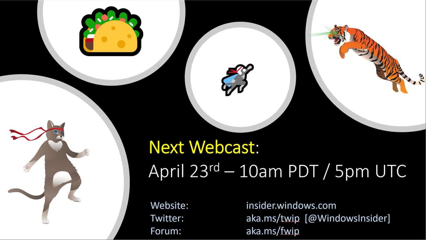 Tune in to the Windows Insider webcast at 10AM PDT for news about 19H1 release and Edge Insider browser - OnMSFT.com - April 23, 2019