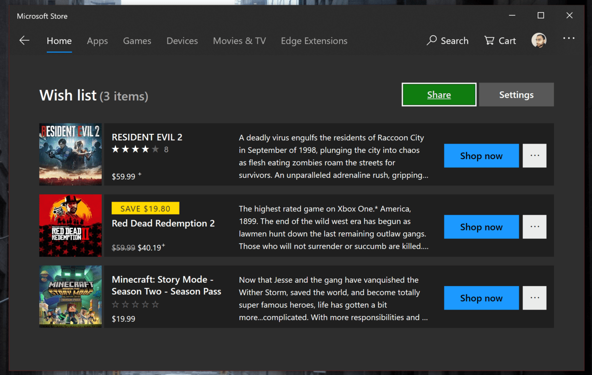 microsoft games list