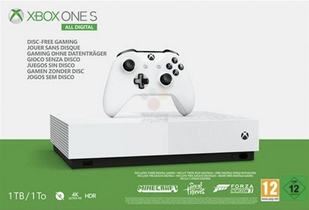 More details about Xbox One S All Digital console leak ahead of public reveal - OnMSFT.com - April 13, 2019