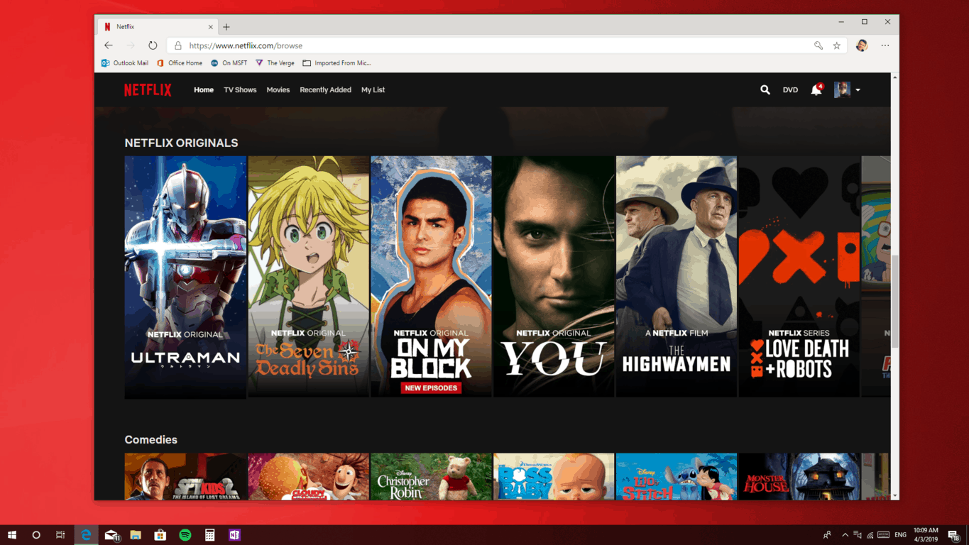 Microsoft’s new edge insider browser will reportedly keep support for 4k video streaming in netflix - onmsft. Com - april 3, 2019