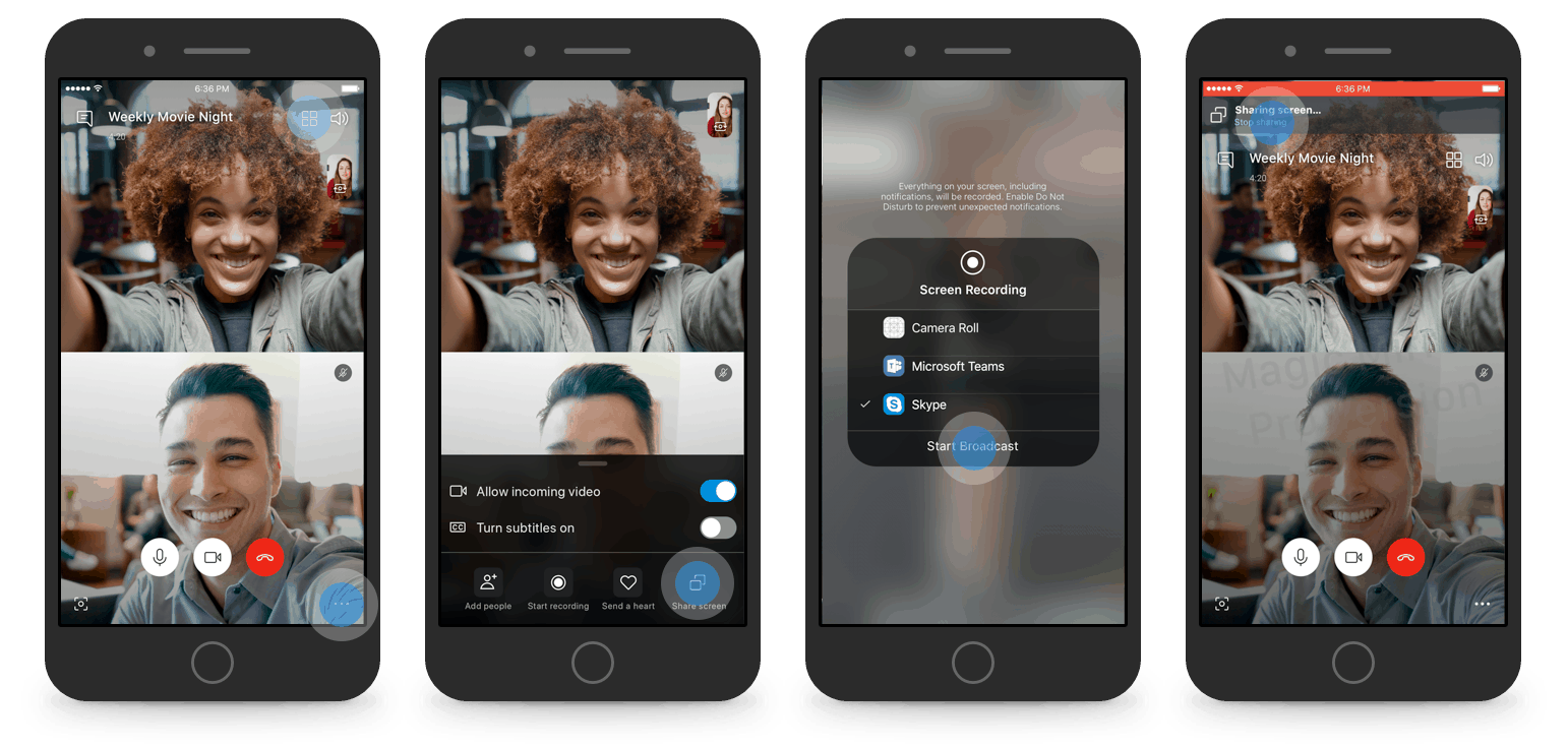 Skype's screen sharing feature is finally coming to iOS and Android devices - OnMSFT.com - April 12, 2019