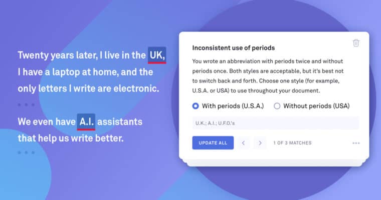 Does grammarly autosave vs