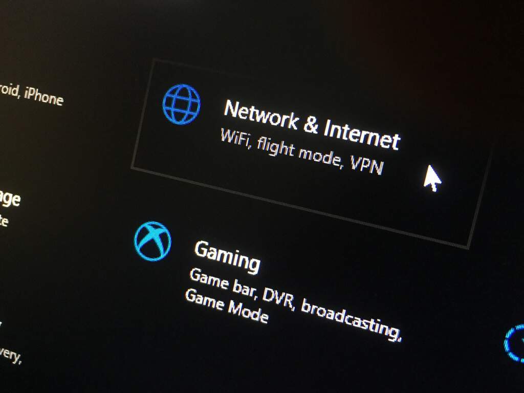 Windows 10 network settings photo