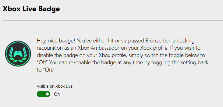 Xbox Ambassadors will soon be able to set their Specializations and win exclusive Xbox Live badge - OnMSFT.com - May 1, 2019