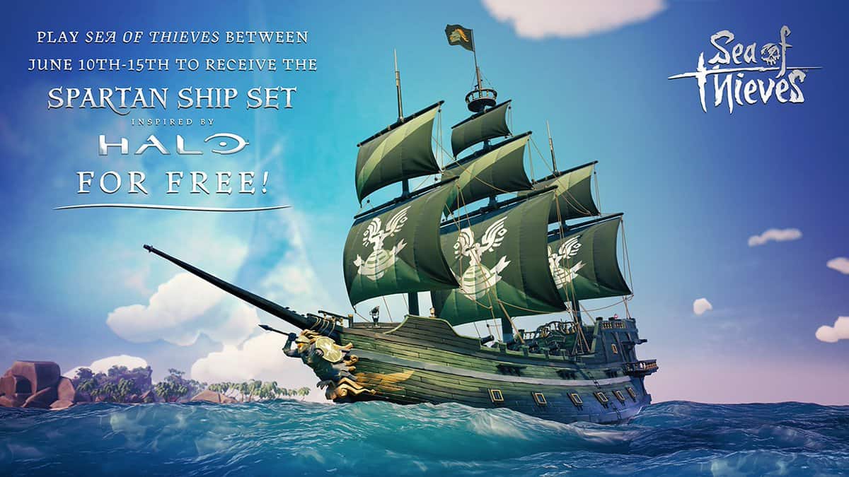 Get this cool-looking halo-inspired spartan ship set by playing sea of thieves before sunday - onmsft. Com - june 11, 2019