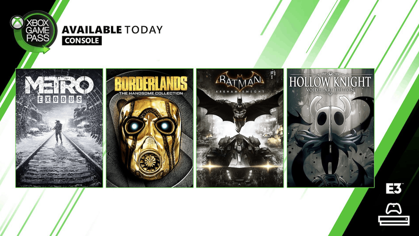 E3 2019: Metro: Exodus, Borderlands The Handsome Collection and more are joining Xbox Game Pass today - OnMSFT.com - June 9, 2019