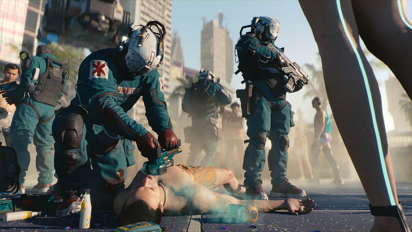 Cyberpunk 2077 video game on Xbox One