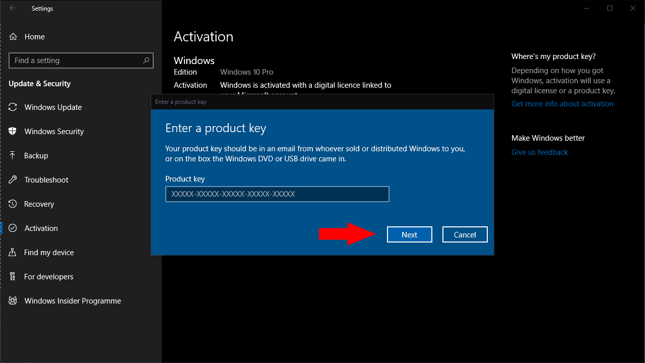 windows 10 serial key home