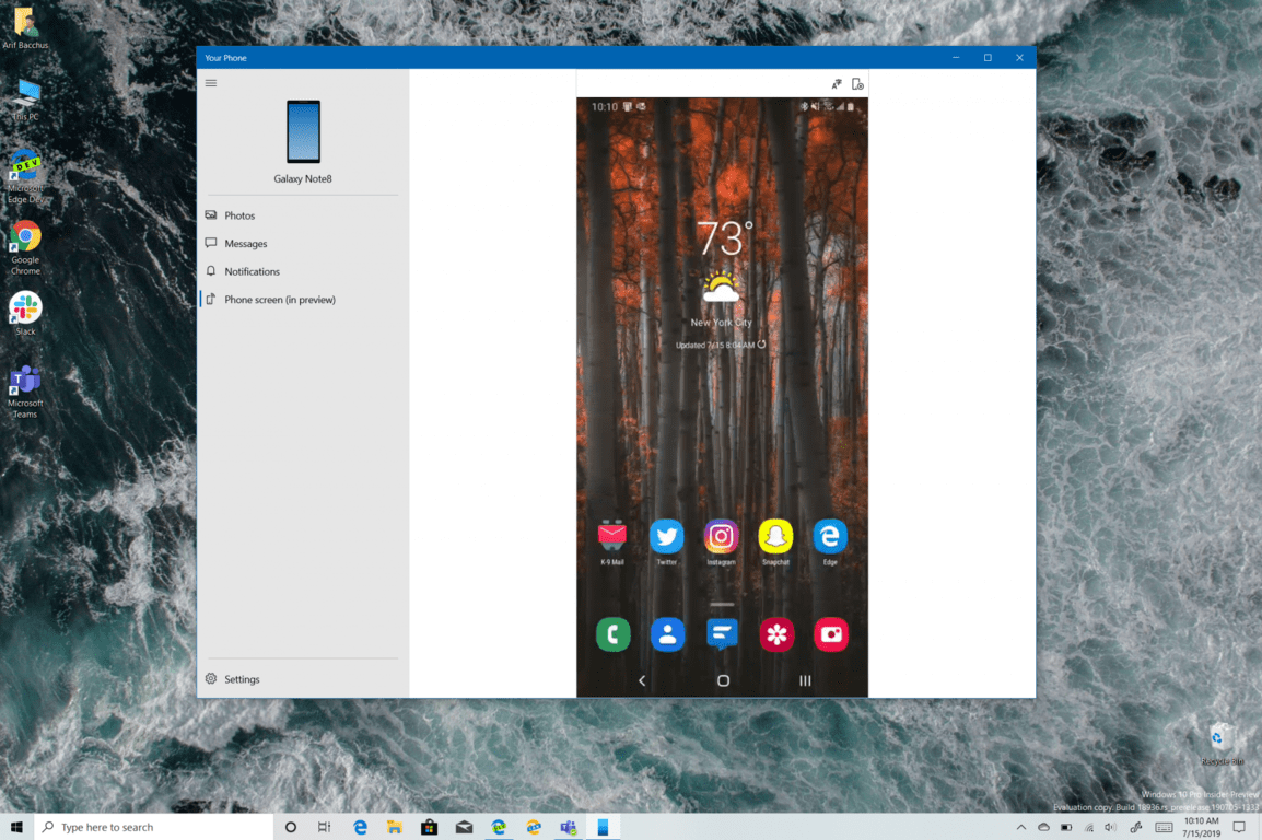 Android Apps on Windows 10? Hands on with Phone Screen in the Your Phone app - OnMSFT.com - July 15, 2019