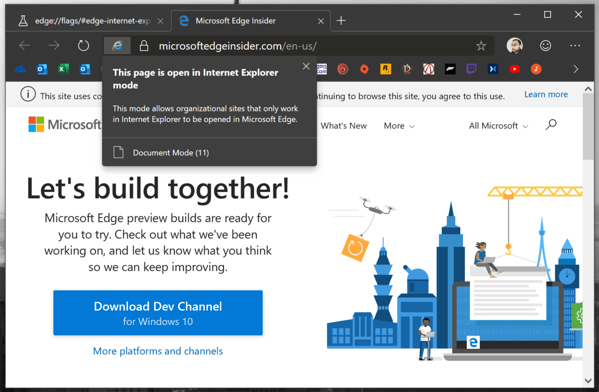Microsoft Edge Insider Dev Channel is now ready for enterprise testing - OnMSFT.com - July 12, 2019