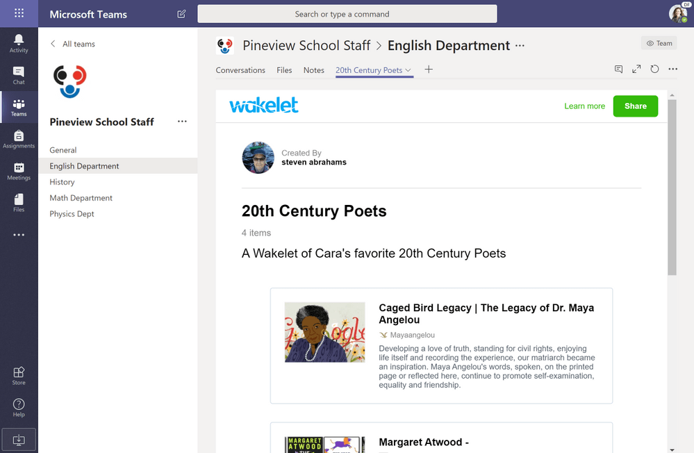Wakelet app launches for Microsoft Teams users - OnMSFT.com - July 23, 2019