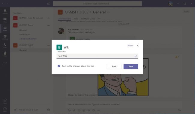 How To Communicate Effectively With The Wiki Tab In Microsoft Teams Onmsft Com