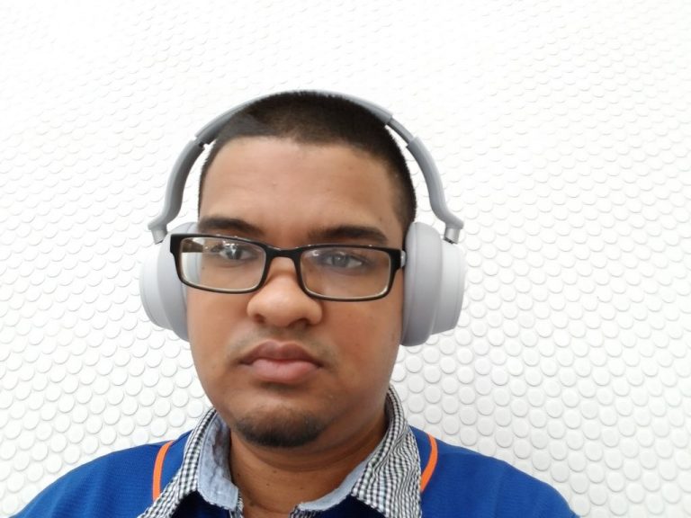 Surface headphones wearing