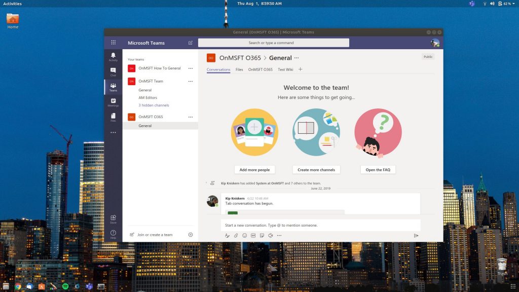 Microsoft Teams may soon have an official Linux app - OnMSFT.com - August 6, 2019