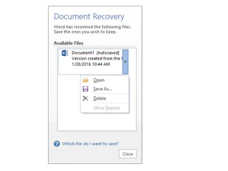 Lose your important file in Word? Here’s how to recover or restore it