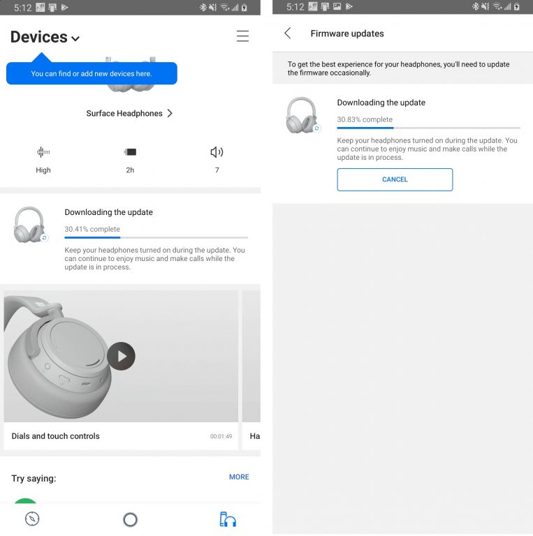 surface headphone firmware update Surface Headphones get a new firmware update