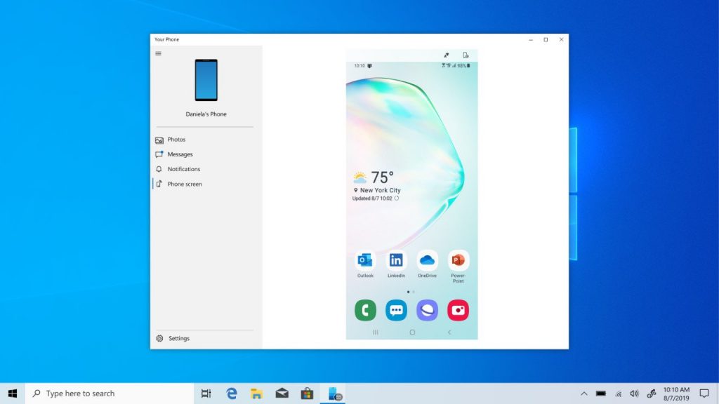 Other Samsung Android phones may get built-in “Link to Windows” experience currently exclusive to the Note 10