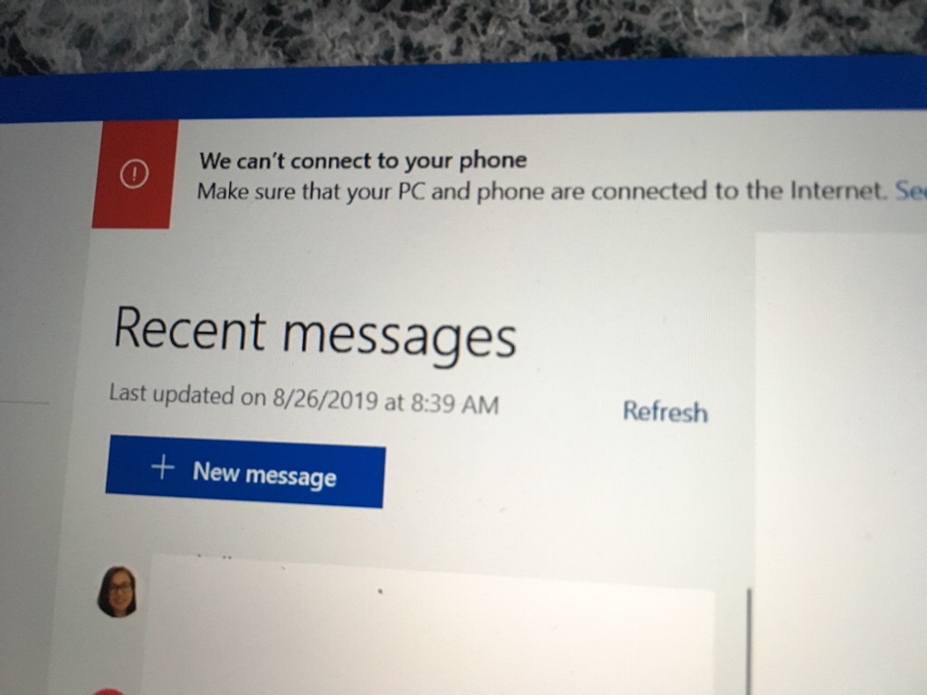 Microsoft’s Your Phone Windows 10 app is down today, Microsoft is investigating
