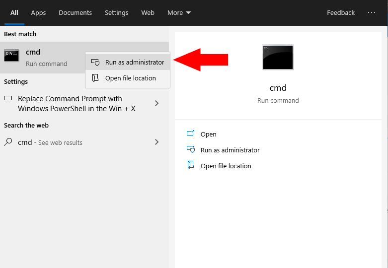 Running Command Prompt as administrator