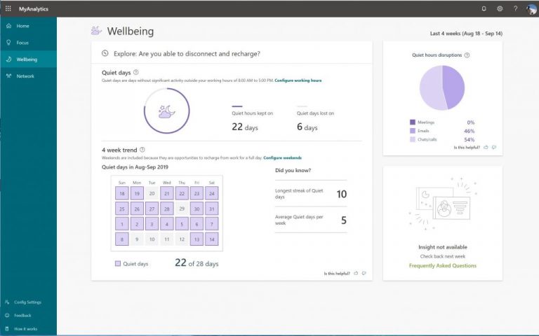 Stay healthy at work: Hands on with MyAnalytics in Office 365