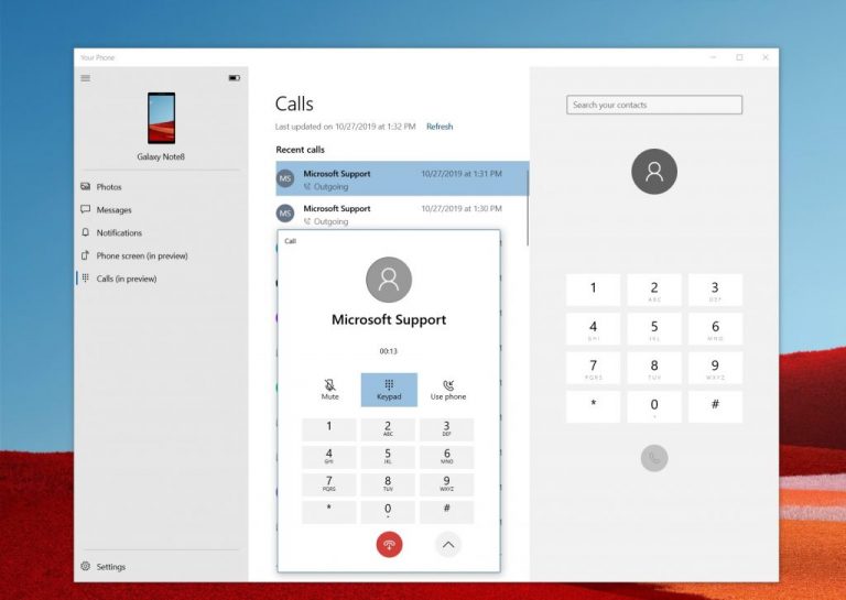 Calling Pop Out UI