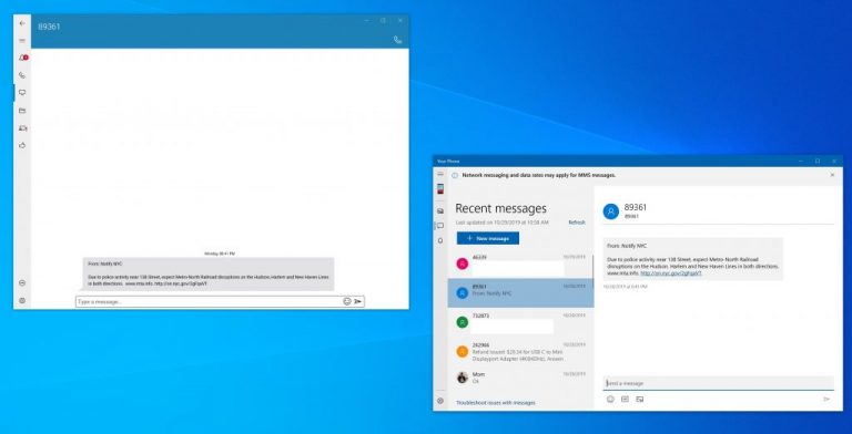 Messages Compared Messages Compared