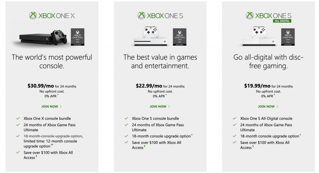 Xbox All Access is back - Get an Xbox One X, Game Pass for $31/mo and upgrade to Scarlett when it launches - OnMSFT.com - October 28, 2019