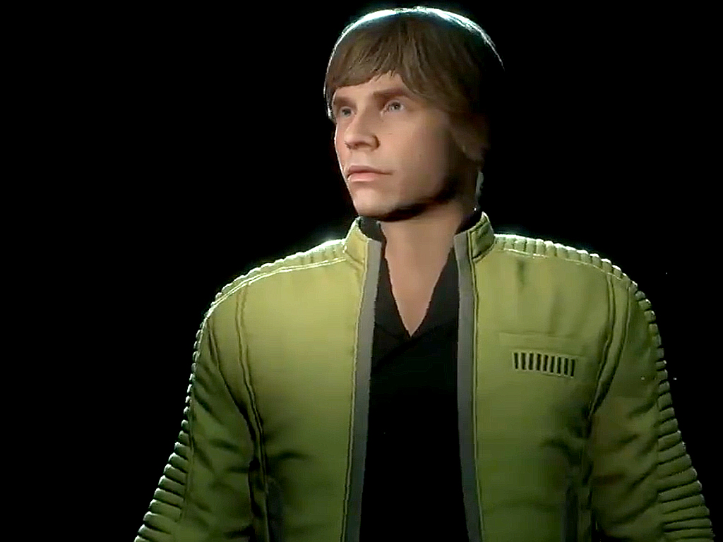 Luke Skywalker skin in Star Wars Battlefront II video game on Xbox One