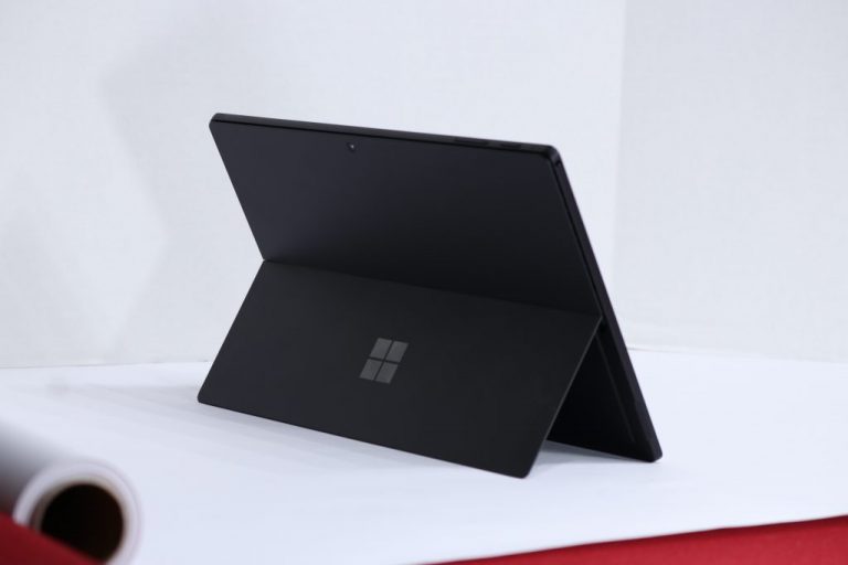 Surface Pro 7 in standing position