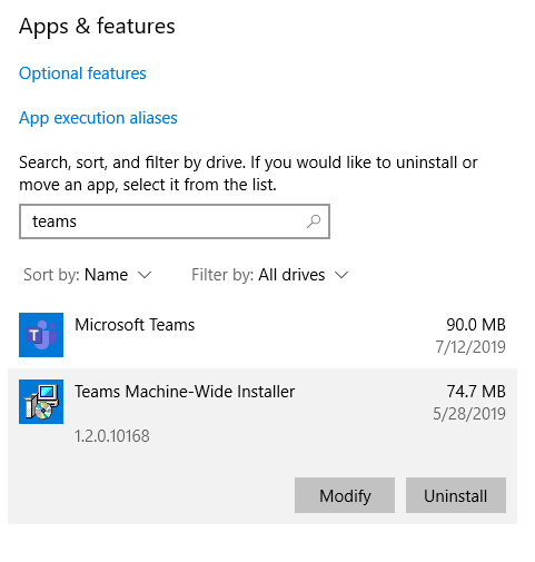 How to completely uninstall microsoft teams