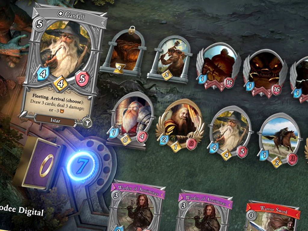 The lord of the rings: adventure card game video game on xbox one