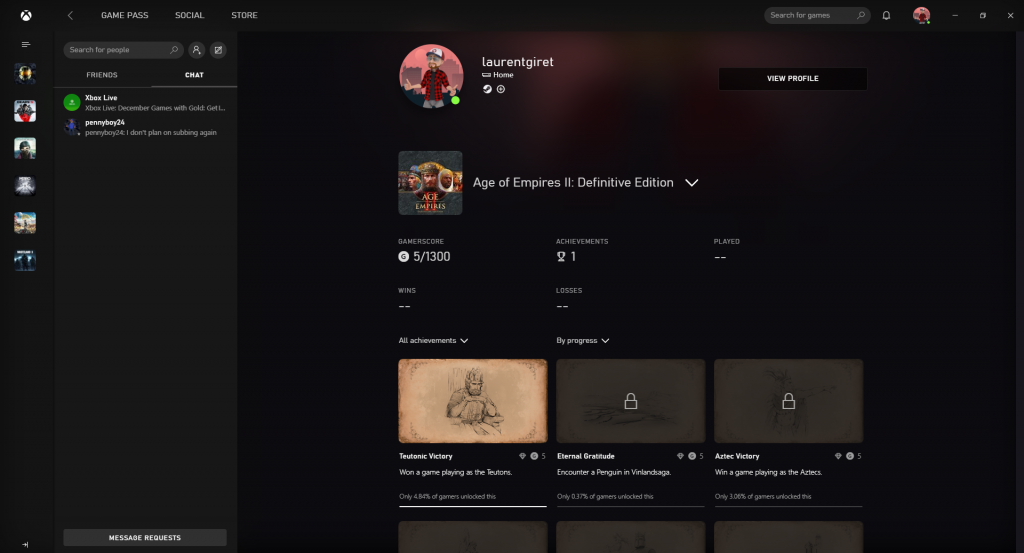 Xbox beta app for Windows 10 now shows Xbox Live profiles and in-game achievements - OnMSFT.com - December 10, 2019