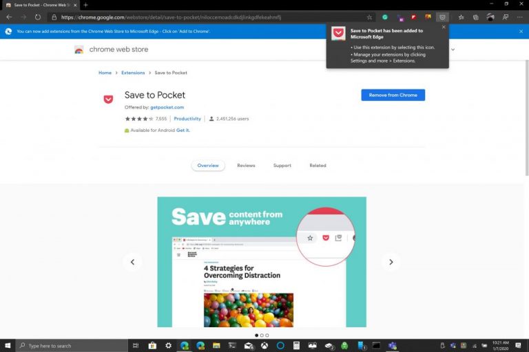 How to install Extensions from the Chrome Store on Edge Insider - OnMSFT.com - January 7, 2020