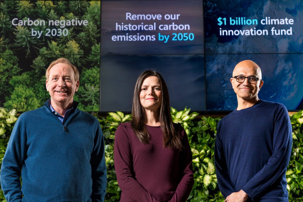 Microsoft announces $1 billion climate fund, plans to remove more carbon than it emits by 2030 - OnMSFT.com - January 16, 2020