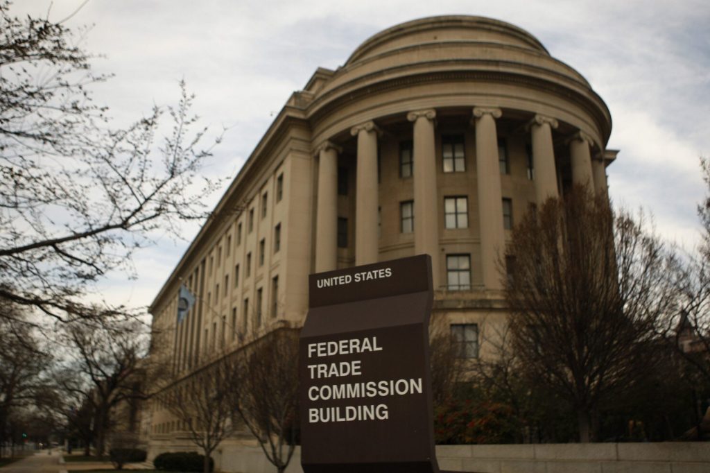 FTC building with sign out front