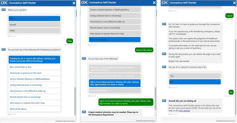 Microsoft offers its Healthcare Bot service to CDC to help screen for Coronavirus - OnMSFT.com - March 20, 2020