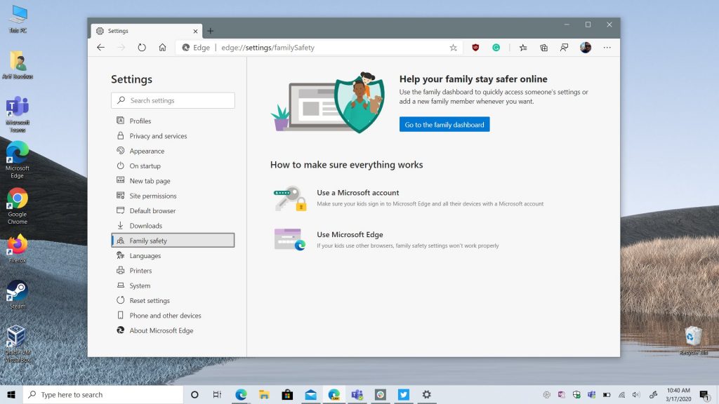 Microsoft Edge Canary gets a Family Dashboard that can help parents keep their kids safe online - OnMSFT.com - March 17, 2020