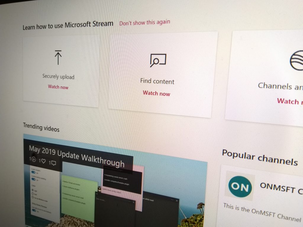 How to use Microsoft Stream to share video content with remote workers - OnMSFT.com - March 18, 2020