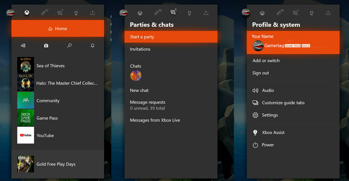 tabs for xbox one
