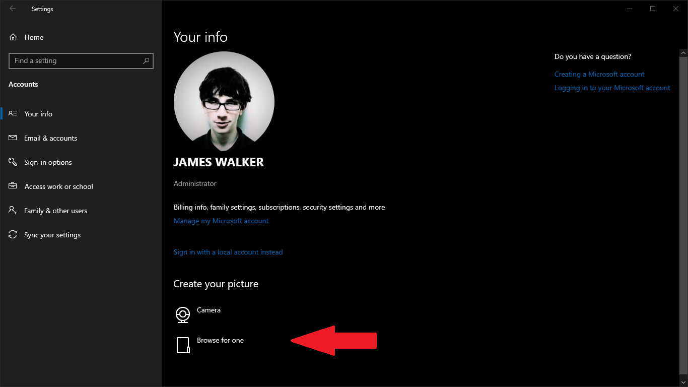 how to change microsoft account on windows phone