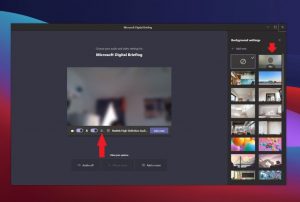 how to blur background in teams windows 10