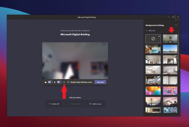 How to blur your background in Microsoft Teams during a call to help