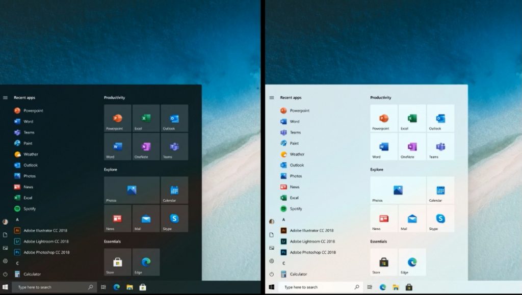 Microsoft shows cleaner-looking Windows 10 Start Menu, confirms Live Tiles are here to stay - OnMSFT.com - March 3, 2020