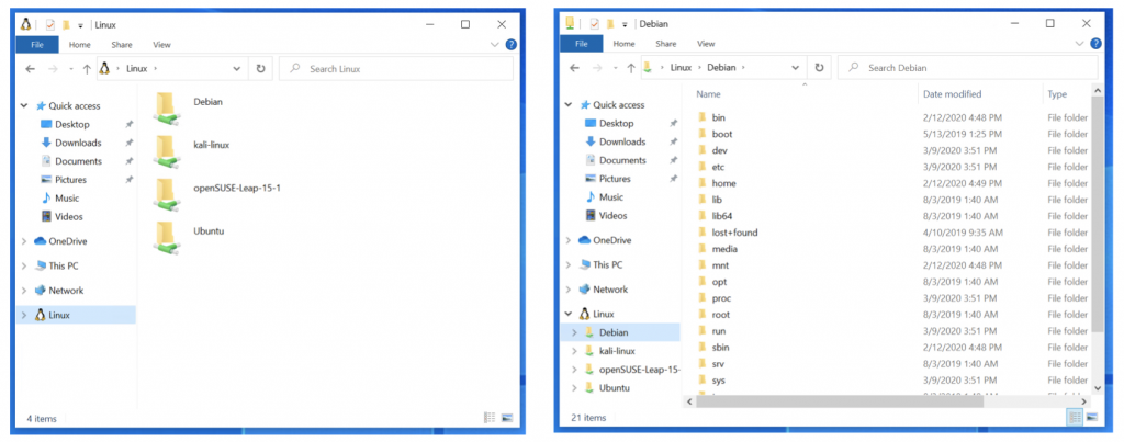 Windows 10 Insider build 19603 integrates Windows Subsystem for Linux with File Explorer - OnMSFT.com - April 8, 2020