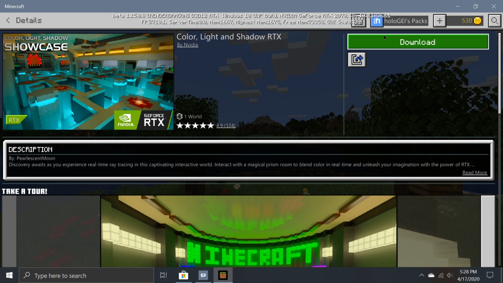 minecraft for windows 10 rtx minecraft for windows 10 rtx