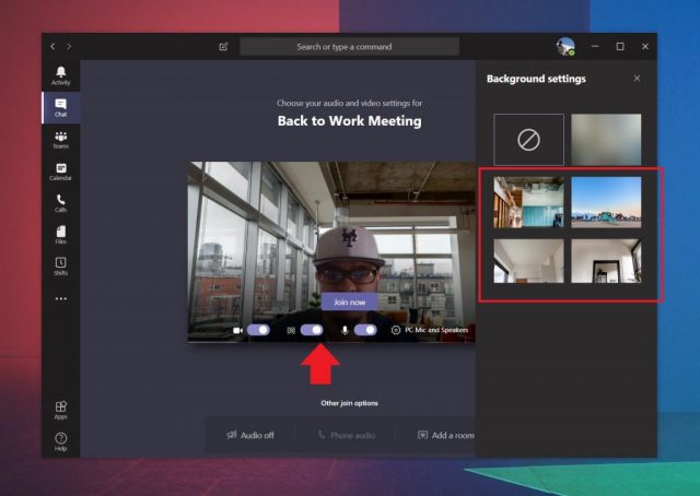 microsoft teams announcement background